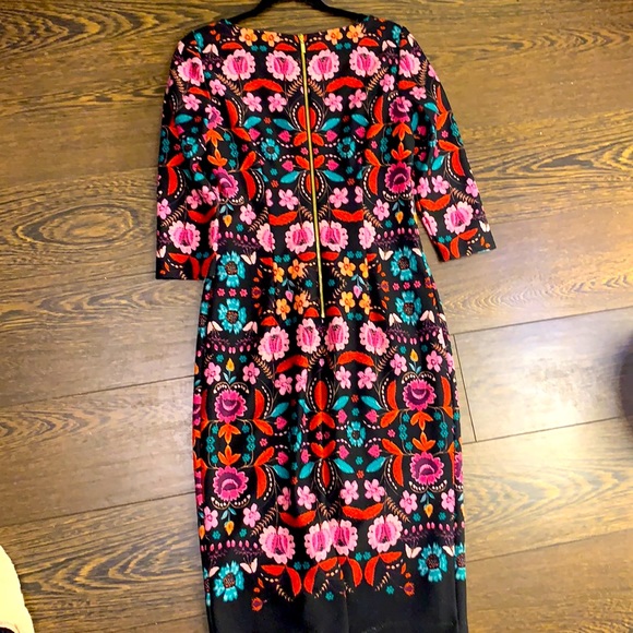 ELIZA J FLORAL MULTICOLORED DRESS - Picture 6 of 6
